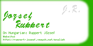 jozsef ruppert business card
