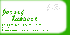 jozsef ruppert business card